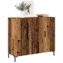 Aged engineered wood sideboard 90x34x80 cm by , Sideboards - Ref: Foro24-857314, Price: 91,94 €, Discount: %