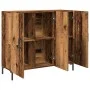 Aged engineered wood sideboard 90x34x80 cm by , Sideboards - Ref: Foro24-857314, Price: 91,94 €, Discount: %