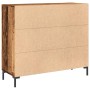Aged engineered wood sideboard 90x34x80 cm by , Sideboards - Ref: Foro24-857314, Price: 93,25 €, Discount: %