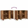 Aged engineered wood sideboard 90x34x80 cm by , Sideboards - Ref: Foro24-857314, Price: 91,94 €, Discount: %