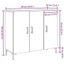 Gealterter Schrank aus Holzwerkstoff 90x34x80 cm von , Sideboards - Ref: Foro24-857314, Preis: 91,92 €, Rabatt: %