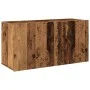 Mueble de TV de pared madera envejecida 80x30x41 cm de , Armarios y almacenamiento - Ref: Foro24-857666, Precio: 39,83 €, Des...