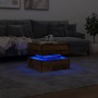 Mesa de centro con luces LED madera envejecida 50x50x40 cm de , Mesas de centro - Ref: Foro24-857716, Precio: 71,67 €, Descue...