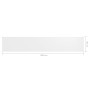 Balkonmarkise aus weißem Oxford-Stoff, 90 x 500 cm von vidaXL, Sonnenschirme - Ref: Foro24-134894, Preis: 25,16 €, Rabatt: %
