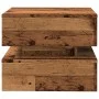 Mesa de centro con luces LED madera envejecida 50x50x40 cm de , Mesas de centro - Ref: Foro24-857716, Precio: 70,65 €, Descue...