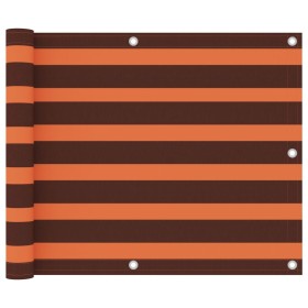 Balkonmarkise aus orangefarbenem und braunem Oxford-Stoff, 75x500 cm. von vidaXL, Sonnenschirme - Ref: Foro24-134926, Preis: ...