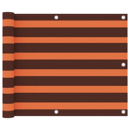Toldo para balcón tela oxford naranja y marrón 75x500 cm by vidaXL, Umbrellas - Ref: Foro24-134926, Price: 17,92 €, Discount: %