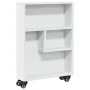 Carrito de almacenaje estrecho madera blanco 48x13x68 cm de , Librerías y estanterías - Ref: Foro24-855223, Precio: 51,33 €, ...