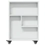 Carrito de almacenaje estrecho madera blanco 48x13x68 cm de , Librerías y estanterías - Ref: Foro24-855223, Precio: 51,33 €, ...