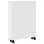 Carrito de almacenaje estrecho madera blanco 48x13x68 cm de , Librerías y estanterías - Ref: Foro24-855223, Precio: 51,33 €, ...