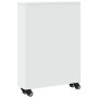 Schmaler Aufbewahrungswagen aus weißem Holz, 48x13x68 cm. von , Bücherregale und Regale - Ref: Foro24-855223, Preis: 52,51 €,...