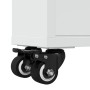 Carrito de almacenaje estrecho madera blanco 48x13x68 cm de , Librerías y estanterías - Ref: Foro24-855223, Precio: 54,51 €, ...