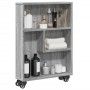 Carrito de almacenaje estrecho madera gris Sonoma 48x13x68 cm de , Librerías y estanterías - Ref: Foro24-855228, Precio: 40,2...