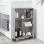 Carrito de almacenaje estrecho madera gris Sonoma 48x13x68 cm de , Librerías y estanterías - Ref: Foro24-855228, Precio: 40,2...