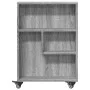 Carrito de almacenaje estrecho madera gris Sonoma 48x13x68 cm de , Librerías y estanterías - Ref: Foro24-855228, Precio: 42,7...