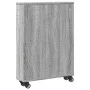 Carrito de almacenaje estrecho madera gris Sonoma 48x13x68 cm de , Librerías y estanterías - Ref: Foro24-855228, Precio: 42,7...