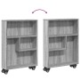 Carrito de almacenaje estrecho madera gris Sonoma 48x13x68 cm de , Librerías y estanterías - Ref: Foro24-855228, Precio: 40,2...