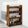 Narrow storage cart 4 levels smoked oak wood by , Kitchen and dining carts - Ref: Foro24-855263, Price: 57,62 €, Discount: %