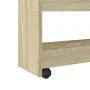 Narrow storage cart 4 levels oak Sonoma wood by , Kitchen and dining carts - Ref: Foro24-855261, Price: 51,68 €, Discount: %