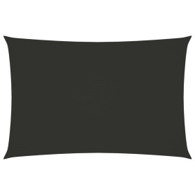 Toldo de vela rectangular tela Oxford gris antracita 2x4,5 m