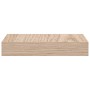 Schwebendes Regal aus grauem Ingenieurholz, 23x23,5x4 cm. von , Regale und Regale - Ref: Foro24-4010679, Preis: 17,79 €, Raba...