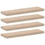 Floating shelves 4 units engineered wood 80x23.5x4 cm by , Shelves and shelves - Ref: Foro24-4010693, Price: 64,26 €, Discoun...