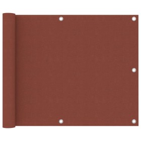 Toldo para balcón de tela oxford terracota 75x500 cm de vidaXL, Sombrillas - Ref: Foro24-134974, Precio: 18,46 €, Descuento: %