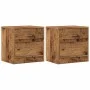Bedside tables 2 units aged engineered wood 40x30x40 cm by , Nightstands - Ref: Foro24-855925, Price: 65,55 €, Discount: %