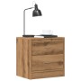 Zwei Nachttische aus braunem Eichenfurnierholz, 40x30x40 cm. von , Nachttische - Ref: Foro24-855927, Preis: 79,63 €, Rabatt: %
