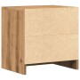 Zwei Nachttische aus braunem Eichenfurnierholz, 40x30x40 cm. von , Nachttische - Ref: Foro24-855927, Preis: 79,63 €, Rabatt: %