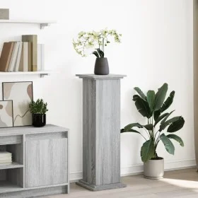 Ausstellungssockel mit Stauraum in Grau Sonoma 31x30x90 cm von , Topfständer - Ref: Foro24-854612, Preis: 66,09 €, Rabatt: %