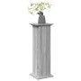 Gray Sonoma pedestal display with storage 31x30x90 cm by , Pot stands - Ref: Foro24-854612, Price: 66,09 €, Discount: %