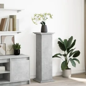 Gray concrete pedestal display with storage 31x30x90 cm by , Pot stands - Ref: Foro24-854610, Price: 65,22 €, Discount: %