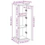 Gray concrete pedestal display with storage 31x30x90 cm by , Pot stands - Ref: Foro24-854610, Price: 65,22 €, Discount: %