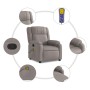 Verstellbarer Relaxsessel aus grauem Taupe-Stoff. von , Sessel - Ref: Foro24-373556, Preis: 260,97 €, Rabatt: %