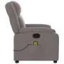 Reclining taupe gray fabric massage chair by , Armchairs - Ref: Foro24-373556, Price: 266,13 €, Discount: %