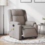 Sillón reclinable de masaje eléctrico tela gris taupe de , Sillones - Ref: Foro24-3205198, Precio: 273,88 €, Descuento: %