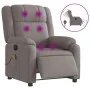 Sillón reclinable de masaje eléctrico tela gris taupe de , Sillones - Ref: Foro24-3205198, Precio: 312,89 €, Descuento: %