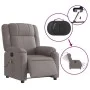 Sillón reclinable de masaje eléctrico tela gris taupe de , Sillones - Ref: Foro24-3205198, Precio: 312,89 €, Descuento: %