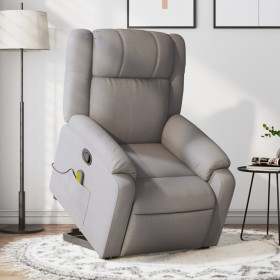Sillón reclinable de masaje elevable tela gris taupé de , Sillones - Ref: Foro24-3205222, Precio: 313,70 €, Descuento: %