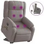 Reclining massage chair with lift in gray taupe fabric by , Armchairs - Ref: Foro24-3205222, Price: 352,05 €, Discount: %