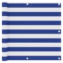 Balkonmarkise aus weißem und blauem Oxford-Stoff, 90 x 500 cm von vidaXL, Sonnenschirme - Ref: Foro24-134918, Preis: 19,53 €,...
