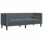 Sofá Chesterfield 3 plazas con cojines terciopelo gris oscuro by , Sofas - Ref: Foro24-372694, Price: 332,06 €, Discount: %