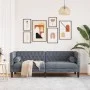 Sofá Chesterfield 3 plazas con cojines terciopelo gris oscuro by , Sofas - Ref: Foro24-372694, Price: 332,06 €, Discount: %