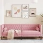 Sofá Chesterfield 3 plazas con cojines terciopelo rosa de , Sofás - Ref: Foro24-372696, Precio: 350,37 €, Descuento: %