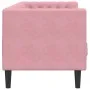 Sofá Chesterfield 3 plazas con cojines terciopelo rosa de , Sofás - Ref: Foro24-372696, Precio: 350,37 €, Descuento: %
