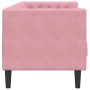 Sofá Chesterfield 3 plazas con cojines terciopelo rosa by , Sofas - Ref: Foro24-372696, Price: 311,35 €, Discount: %