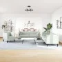 Chesterfield-Sofagarnitur mit 3-teiligen Kissen aus hellgrauem Samt. von , Sofas - Ref: Foro24-3209281, Preis: 699,61 €, Raba...
