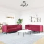 Set sofás Chesterfield con cojines 2 pzas terciopelo rojo tinto by , Sofas - Ref: Foro24-3209295, Price: 628,29 €, Discount: %