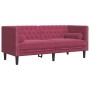 Set sofás Chesterfield con cojines 2 pzas terciopelo rojo tinto by , Sofas - Ref: Foro24-3209295, Price: 584,32 €, Discount: %